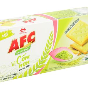 Bánh cracker vị cốm non AFC Dinh Dưỡng hộp 109g