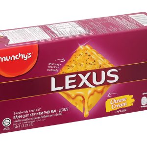 Bánh quy kẹp kem phô mai Lexus hộp 150g